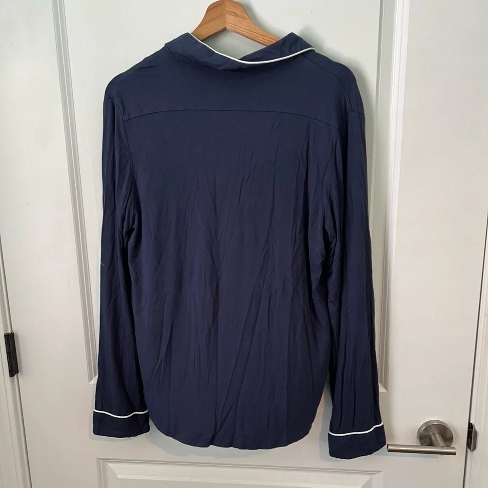 COZY EARTH Women's Bamboo Stretch-Knit Long Sleeve Pajama Top - Picture 6 of 8